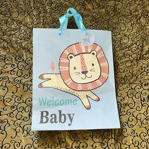 Welcome Baby Boy 3D Gift Bag NWOT